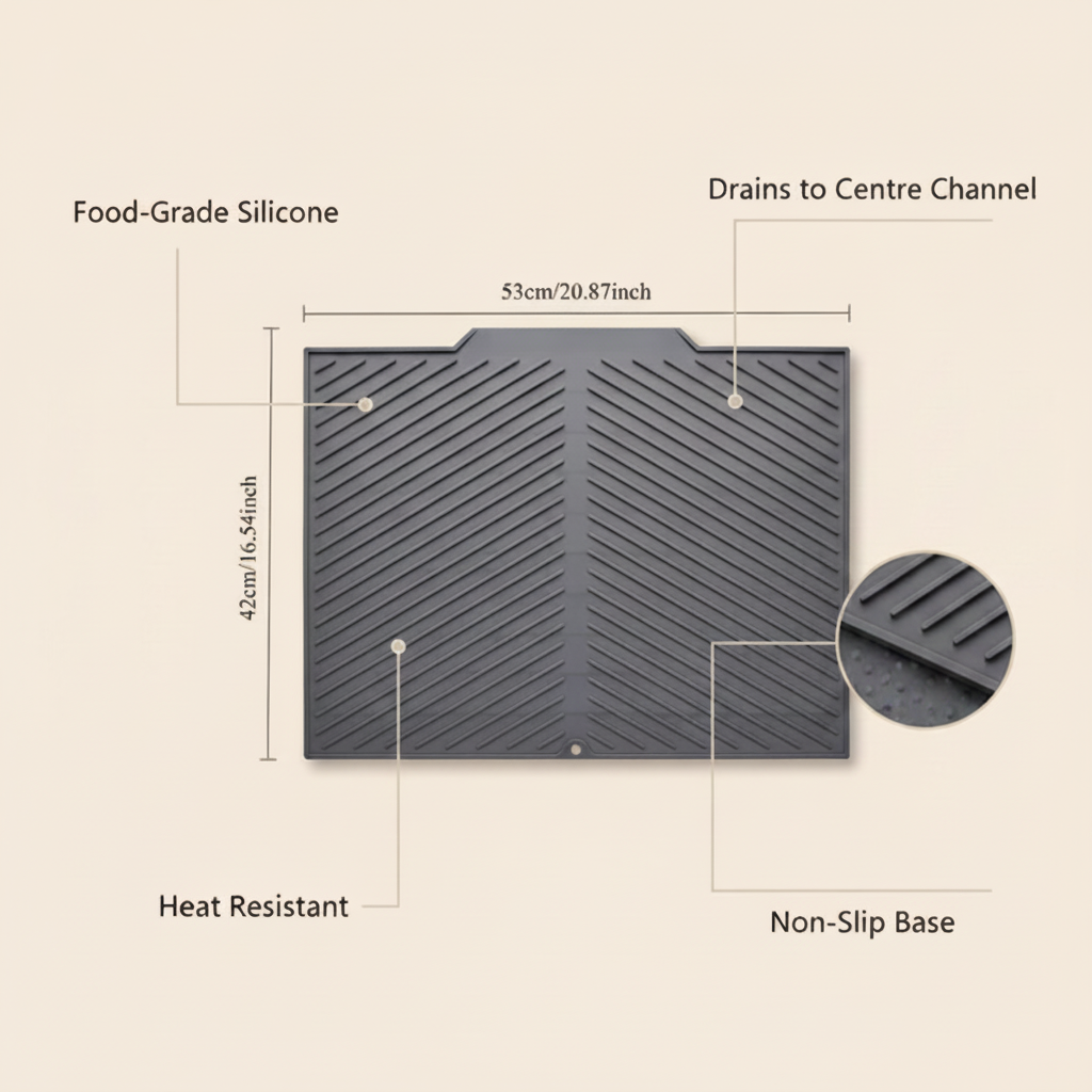Drying Mat Infographic - No Size Label