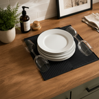 Lifestyle Image – Plates Flat, Glasses on Side