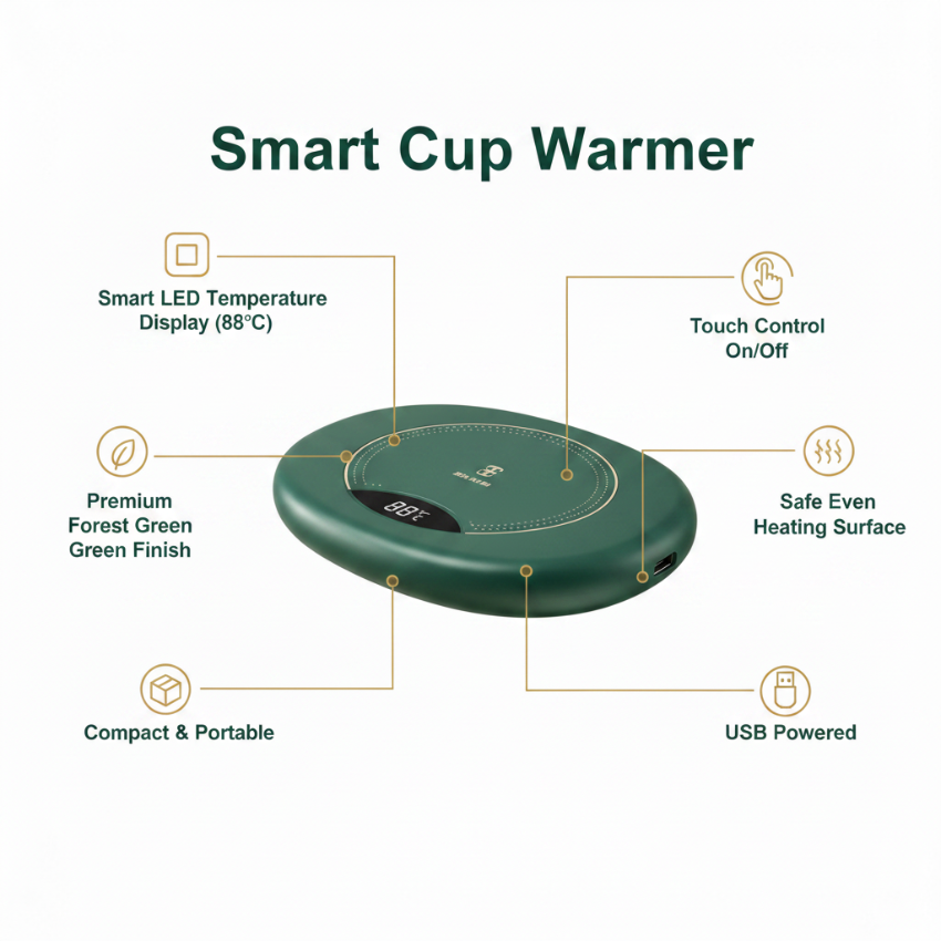 Warm Mug™  "No more cold cups"